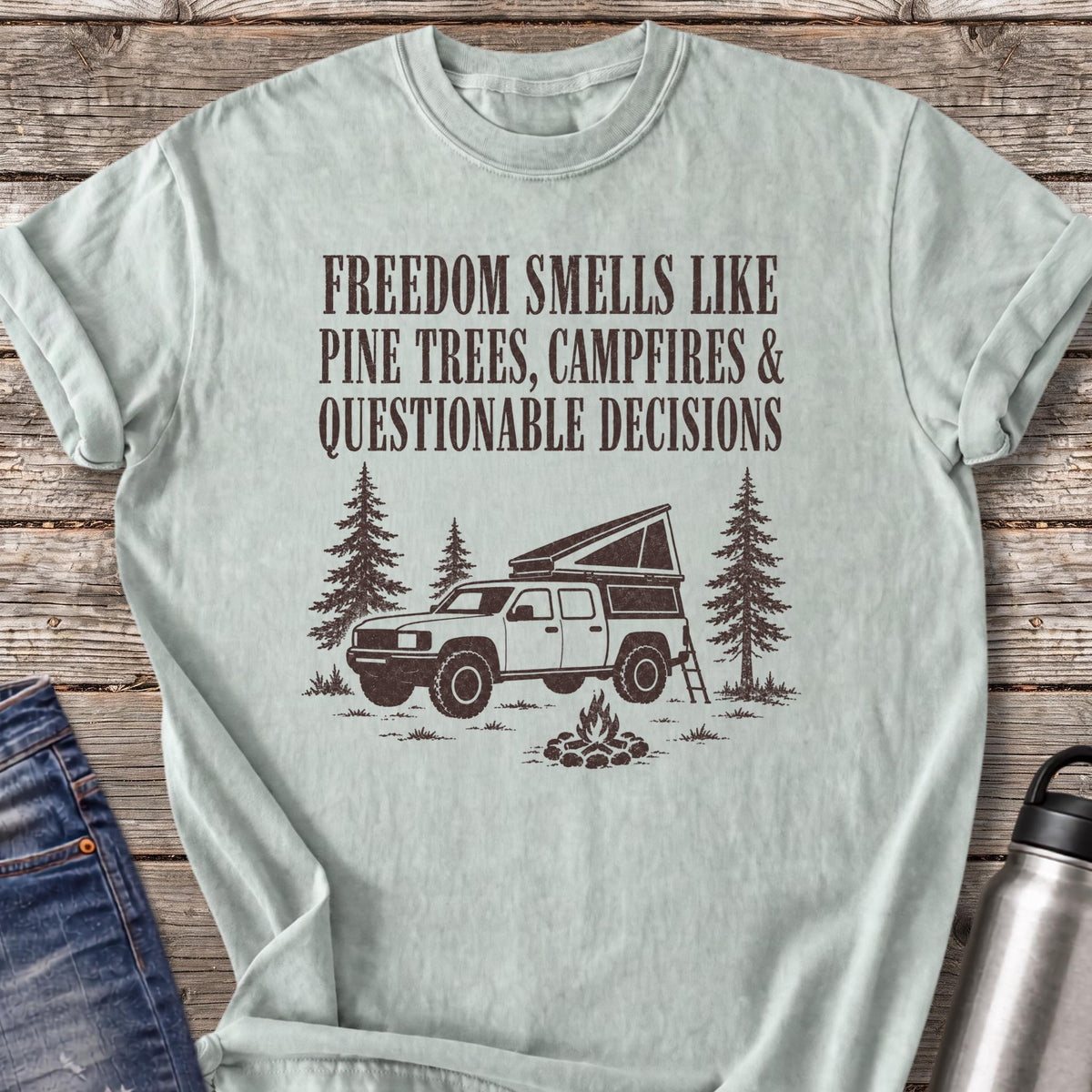Freedom Smells Like Pine Trees T-Shirt — Bay