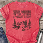 Freedom Smells Like Pine Trees T-Shirt — Watermelon