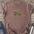 Rooftop Tent Heartbeat T-Shirt — Espresso