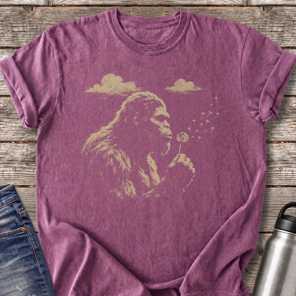Bigfoot Makes A Wish T-Shirt — Berry