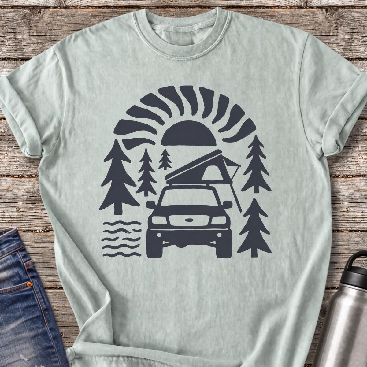 Camp at First Light T-Shirt — Bay