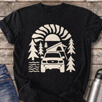 Camp at First Light T-Shirt — Black