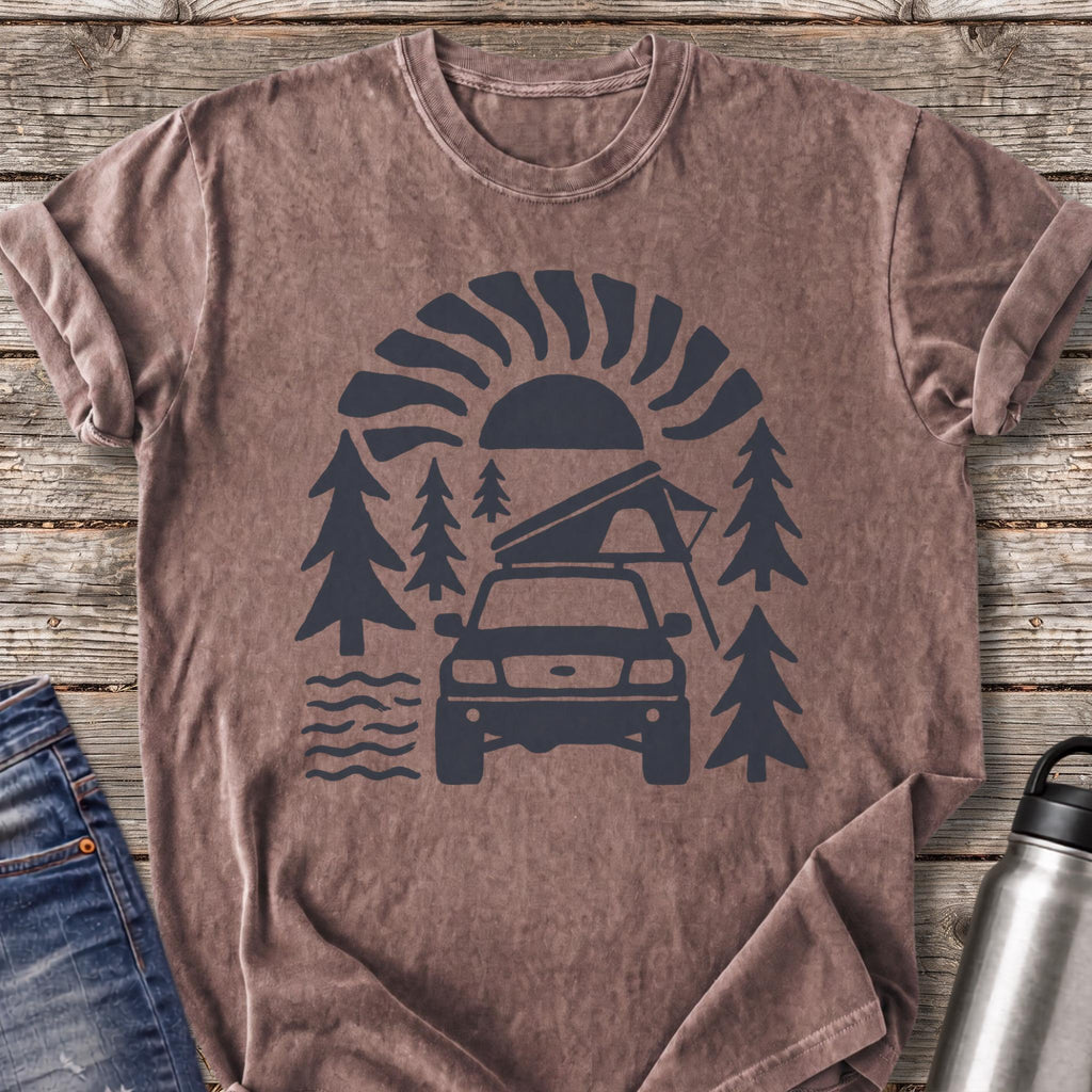 Camp at First Light T-Shirt — Espresso