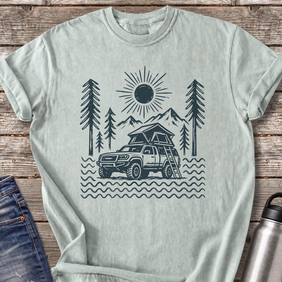Rooftop Tent Sunrise T-Shirt — Bay