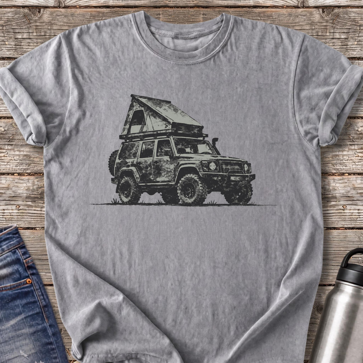 Rooftop Basecamp T-Shirt — Grey
