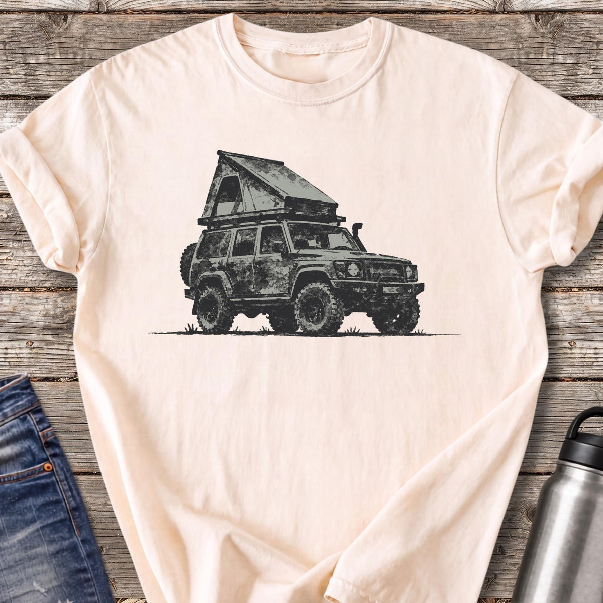 Rooftop Basecamp T-Shirt — Ivory