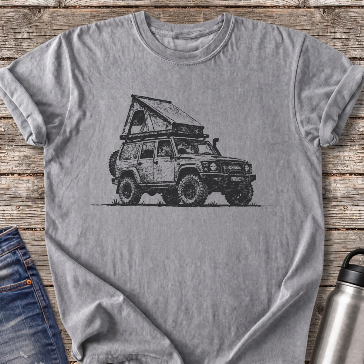 Basecamp on Wheels T-Shirt — Grey
