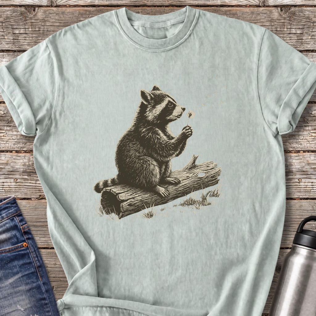 Raccoon Makes a Wish T-Shirt — Bay