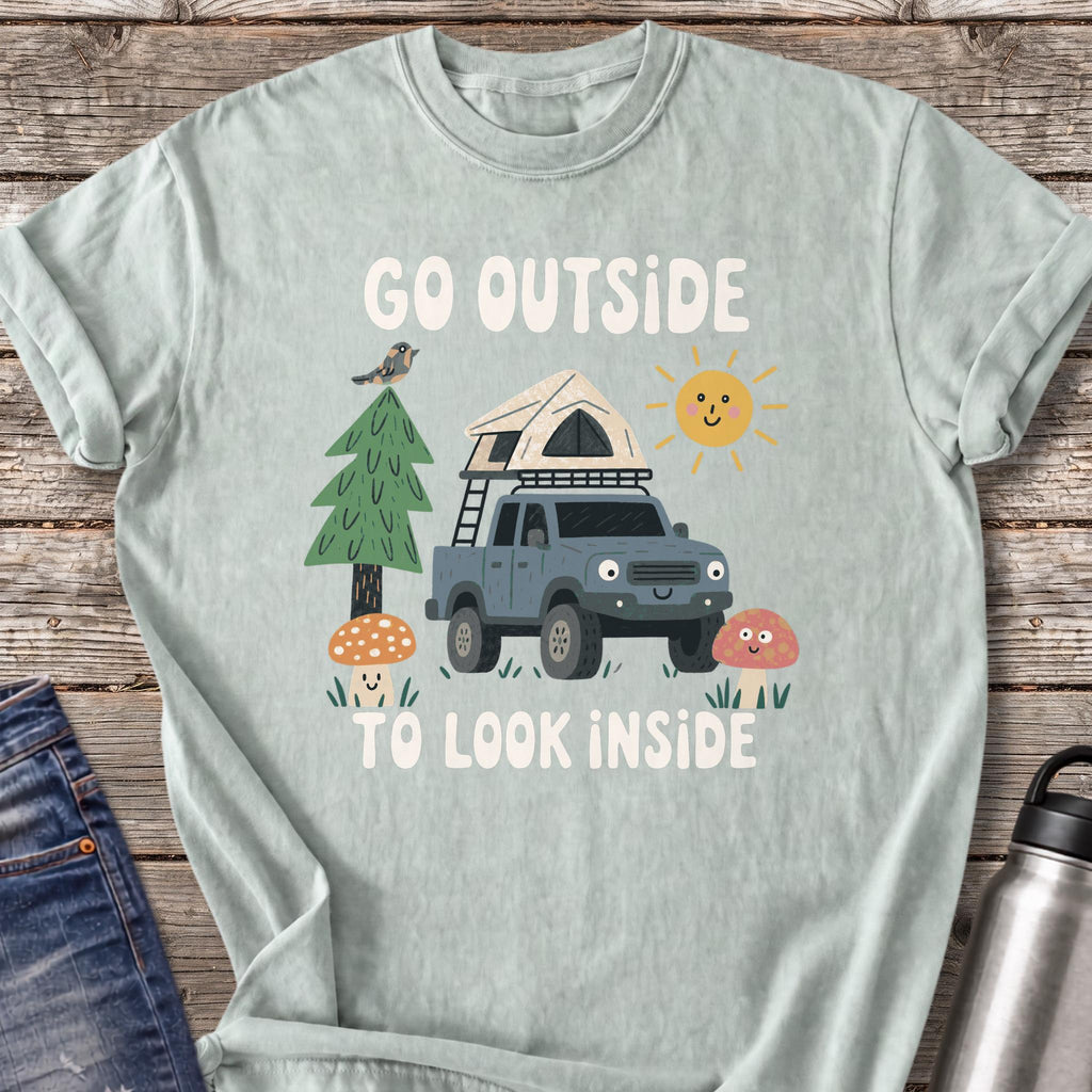 Go Outside to Look Inside T-Shirt — Bay