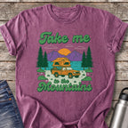 Take Me to the Mountains T-Shirt — Berry