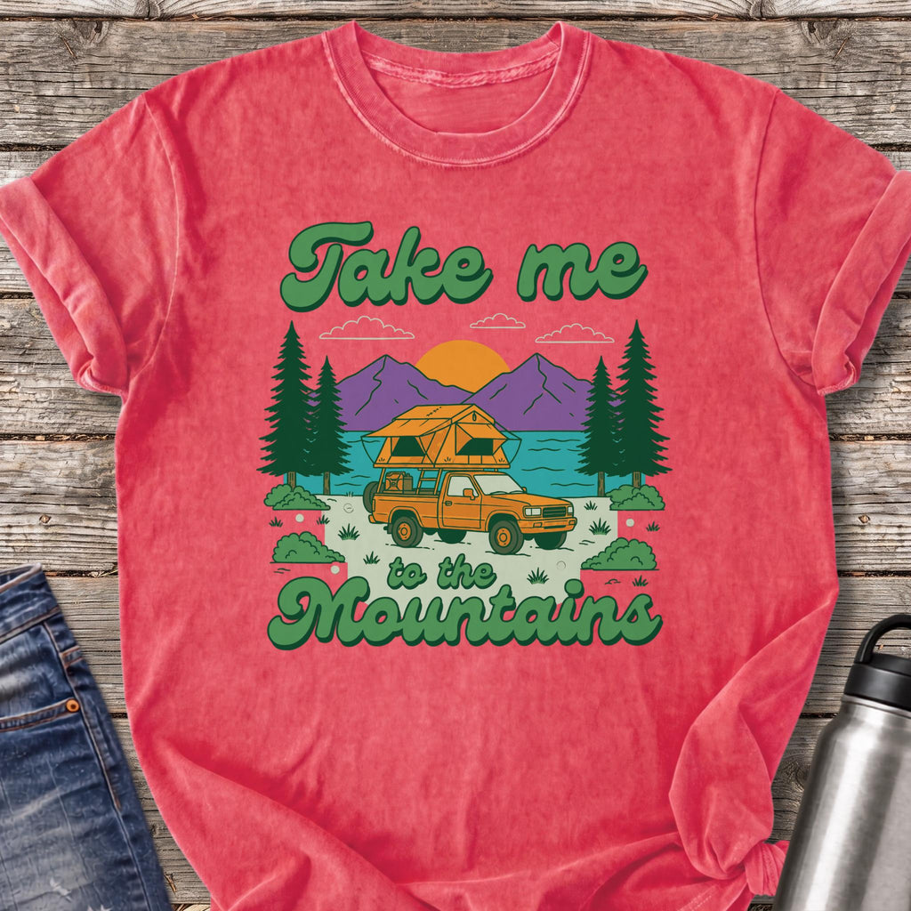Take Me to the Mountains T-Shirt — Watermelon