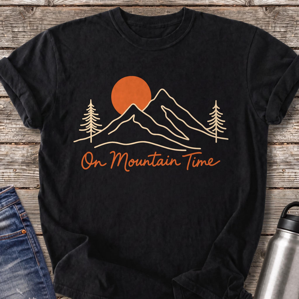 On Mountain Time T-Shirt — Black