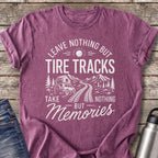 Leave Nothing but Tire Tracks T-Shirt — Berry