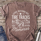 Leave Nothing but Tire Tracks T-Shirt — Espresso