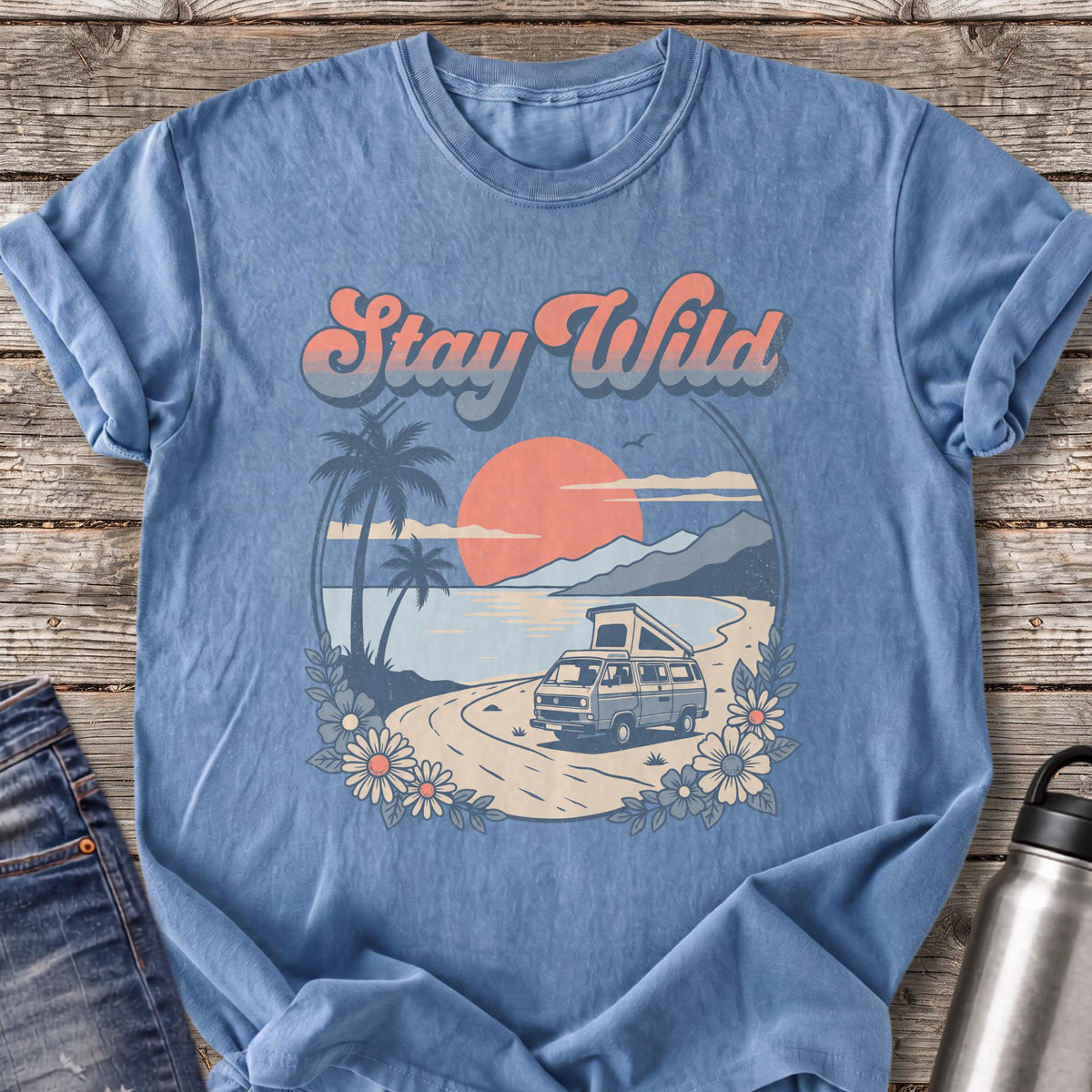 Stay Wild by the Sea T-Shirt — Blue Jean