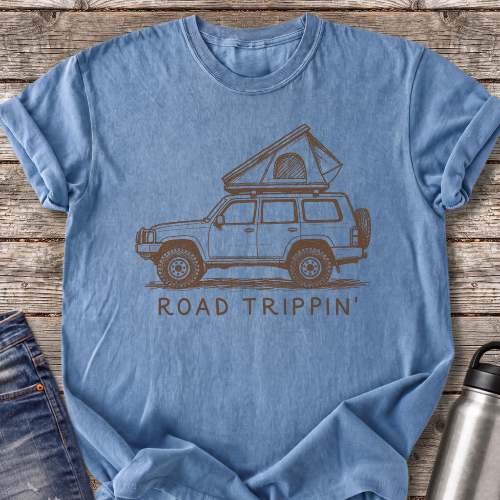 Road Trippin in the Wagon T-Shirt — Blue Jean