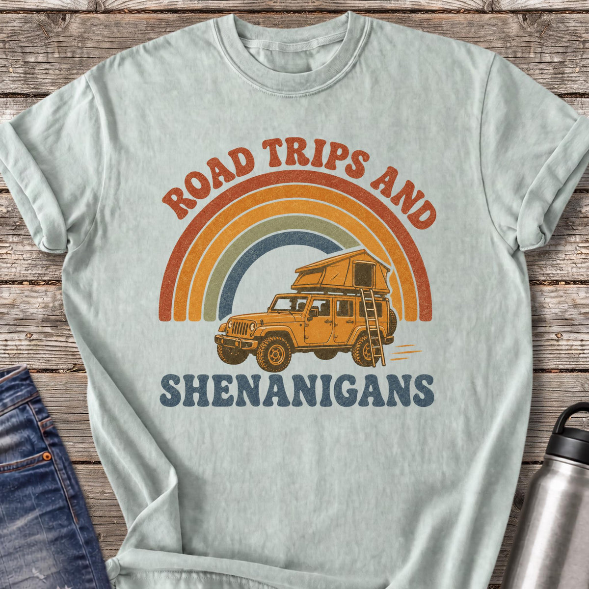 Road Trips and Shenanigans T-Shirt — Bay