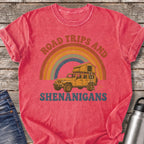 Road Trips and Shenanigans T-Shirt — Watermelon