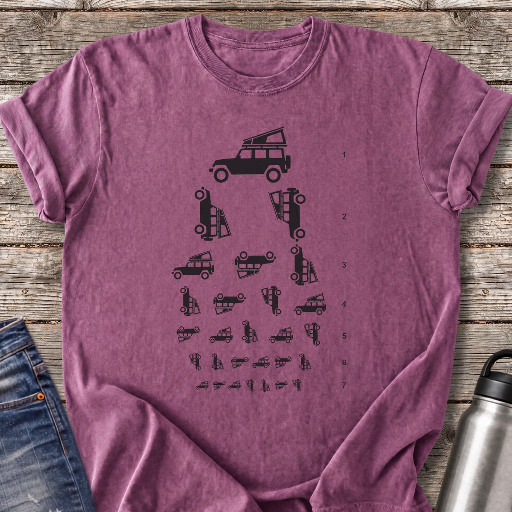 Overland Eye Exam T-Shirt — Berry