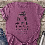 Overland Eye Exam T-Shirt — Berry