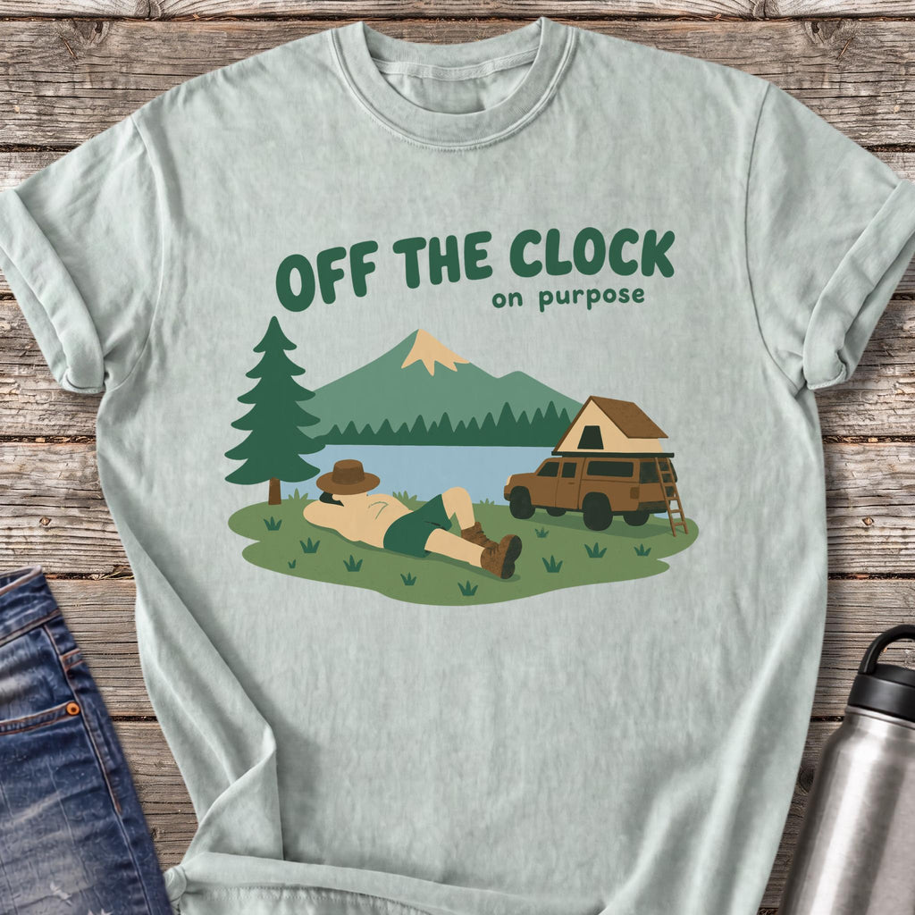 Off the Clock on Purpose T-Shirt — Bay