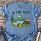 Off the Clock on Purpose T-Shirt — Blue Jean