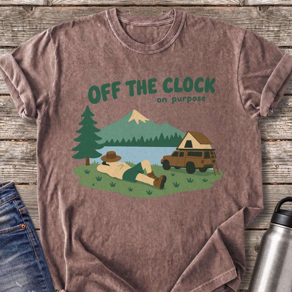 Off the Clock on Purpose T-Shirt — Espresso