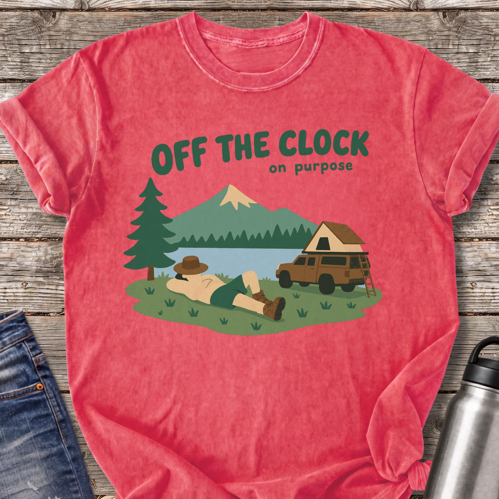 Off the Clock on Purpose T-Shirt — Watermelon
