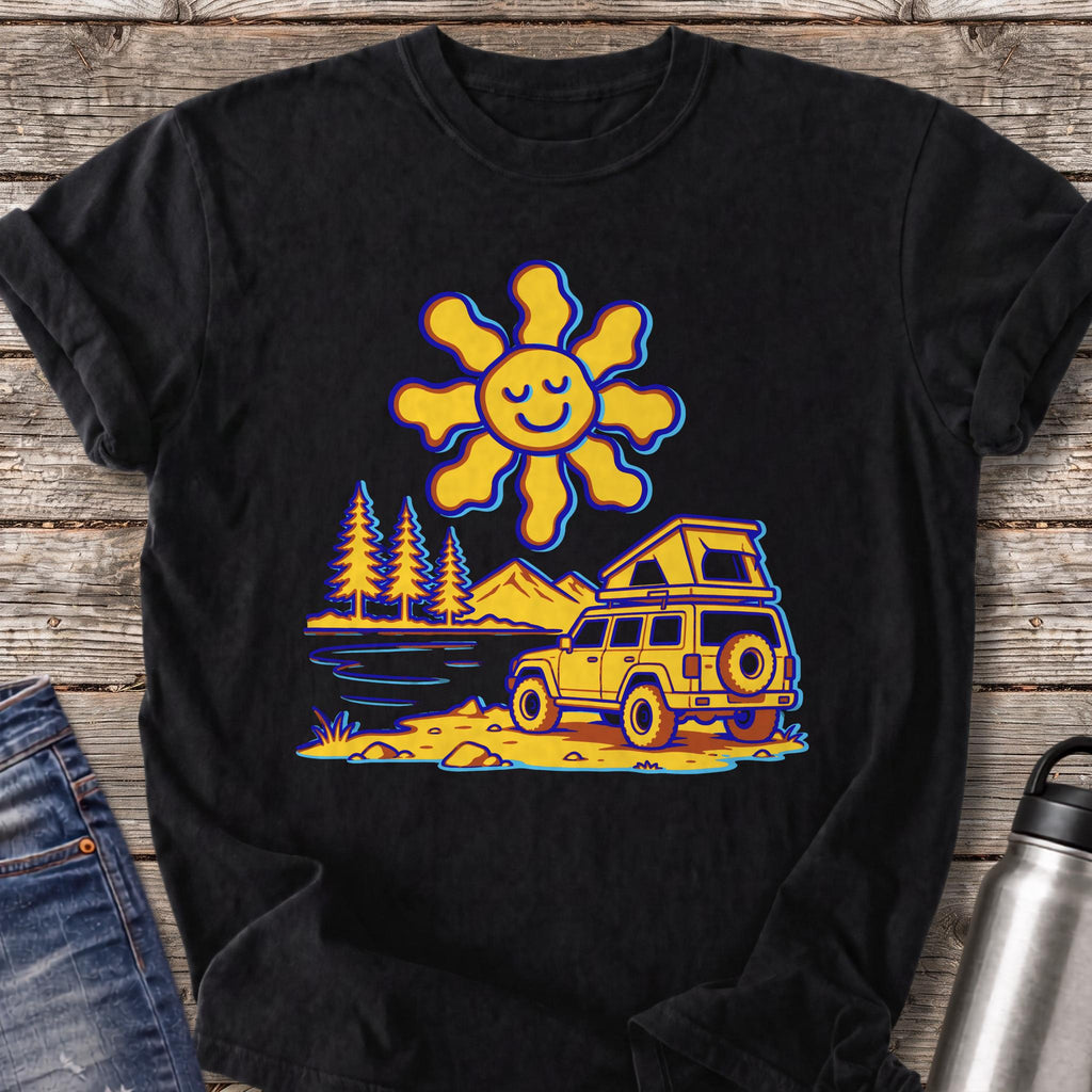 Sunny Side of the Lake T-Shirt — Black