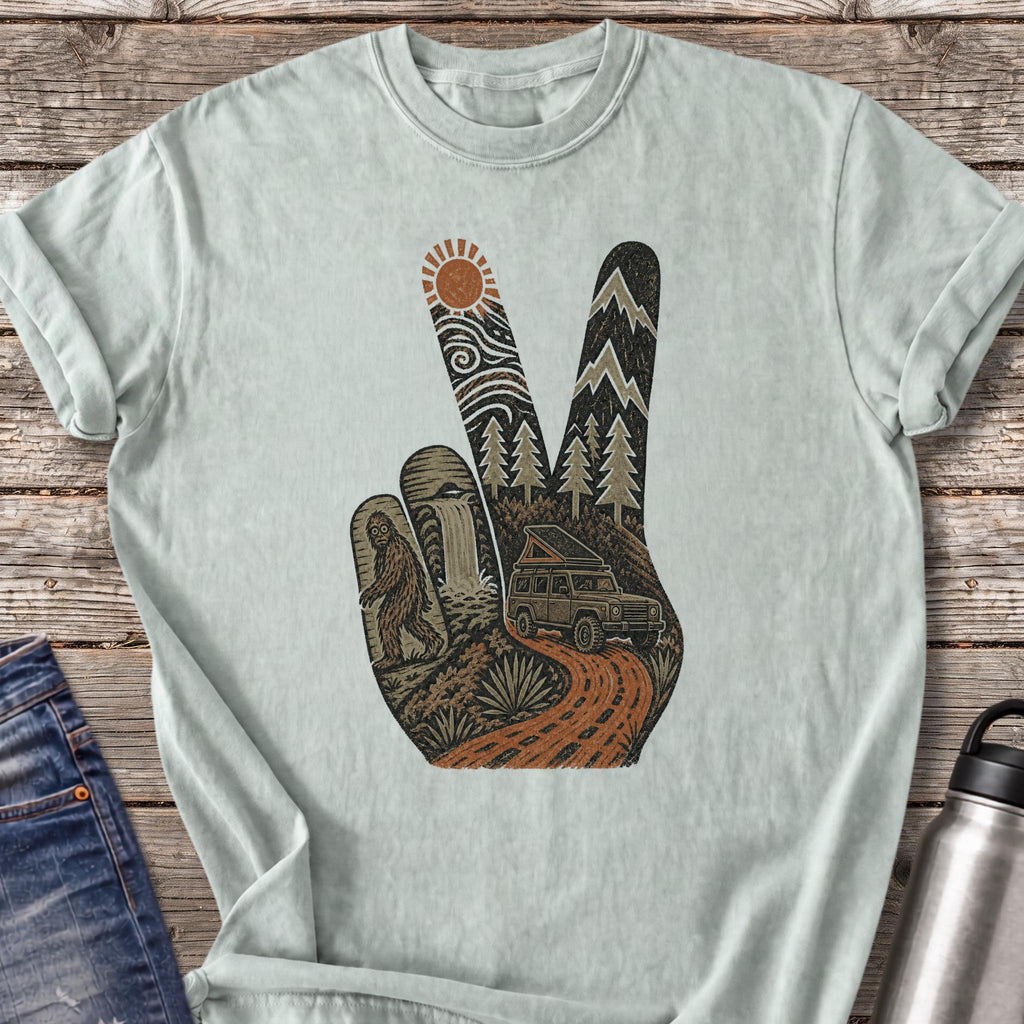 Peace and Bigfoot T-Shirt — Bay