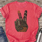 Peace and Bigfoot T-Shirt — Watermelon