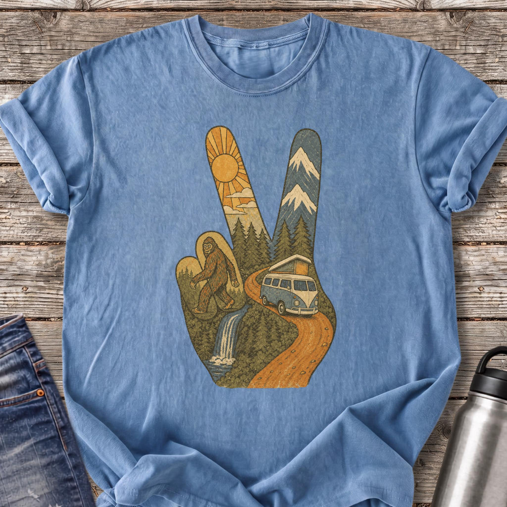 Pop Top Peace T-Shirt — Blue Jean