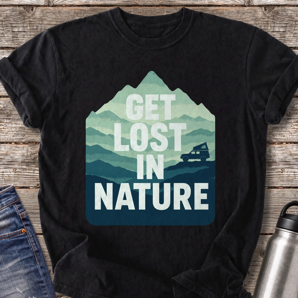 Get Lost in Nature T-Shirt — Black