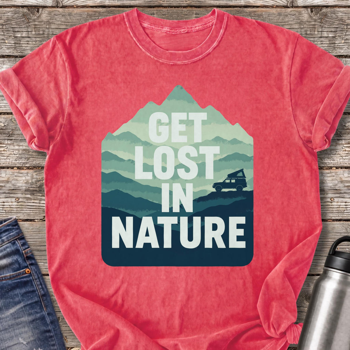 Get Lost in Nature T-Shirt — Watermelon