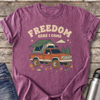 Freedom Here I Come T-Shirt — Berry