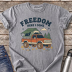 Freedom Here I Come T-Shirt — Grey