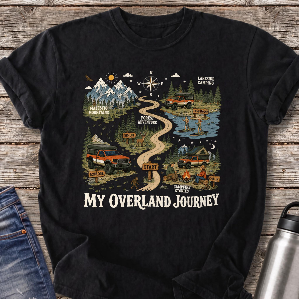 My Overland Journey T-Shirt — Black