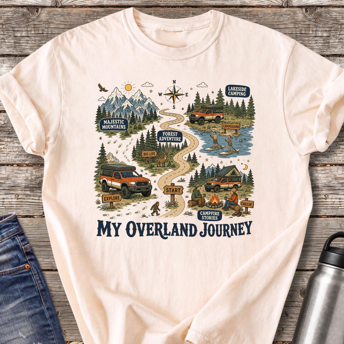 My Overland Journey T-Shirt — Ivory
