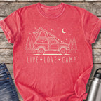 Live Love Camp T-Shirt — Watermelon