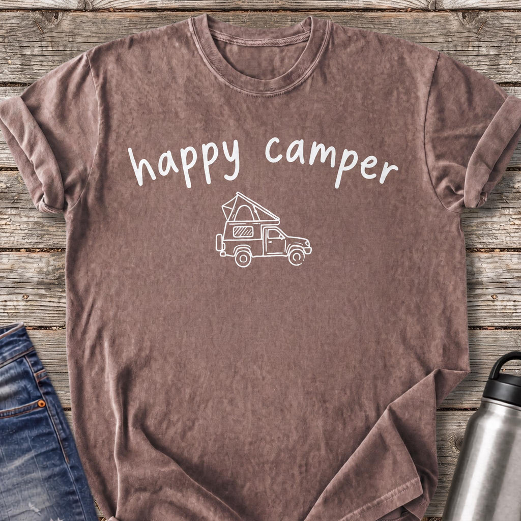Happy Camper T-Shirt — Espresso