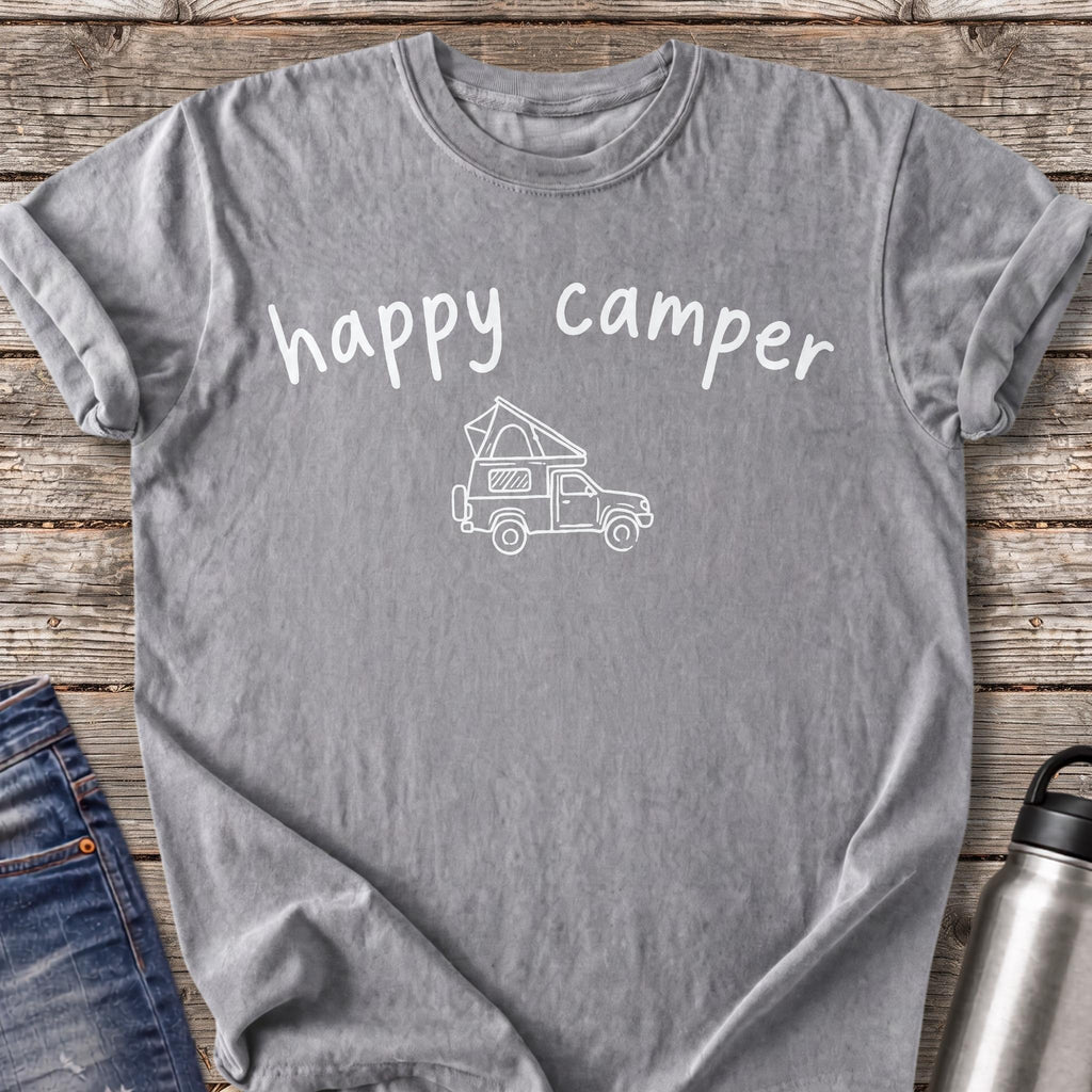 Happy Camper T-Shirt — Grey