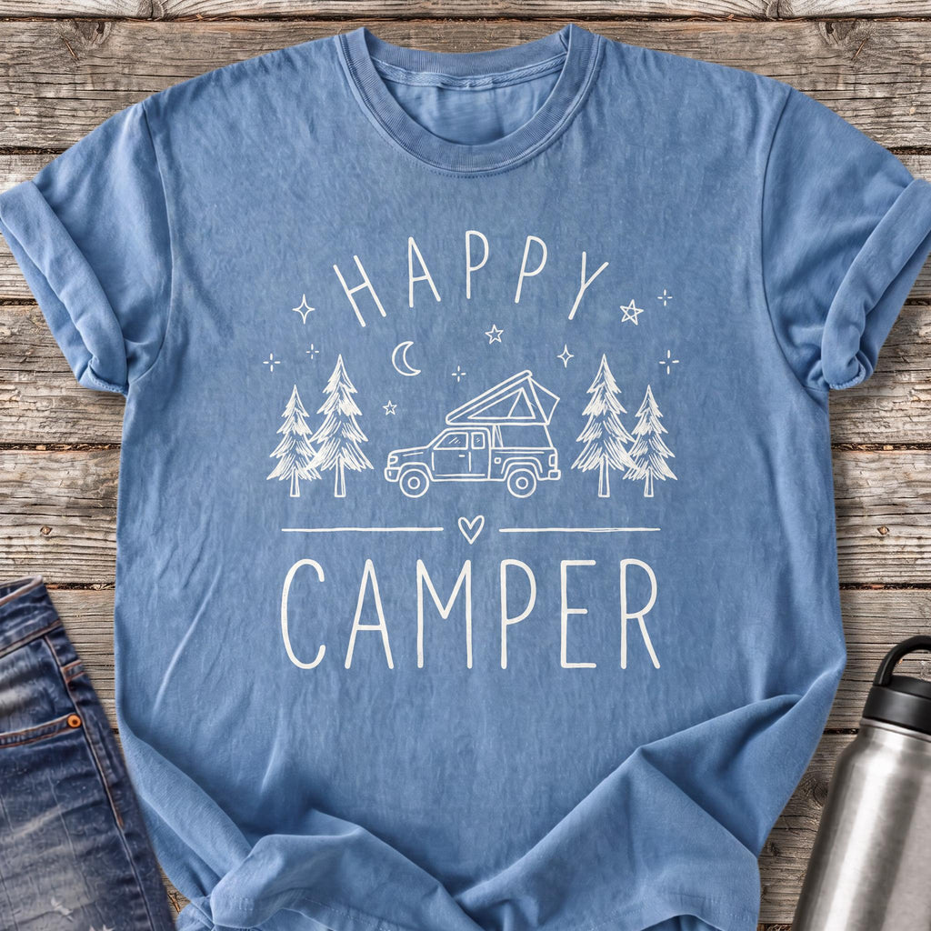 Happy Camper T-Shirt — Blue Jean