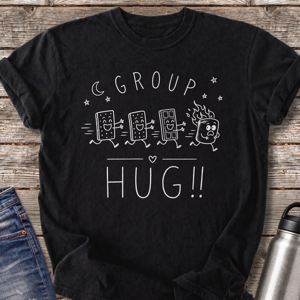 Group Hug T-Shirt — Black