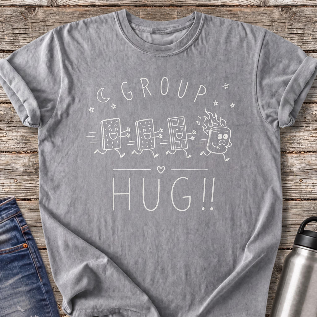 Group Hug T-Shirt — Grey