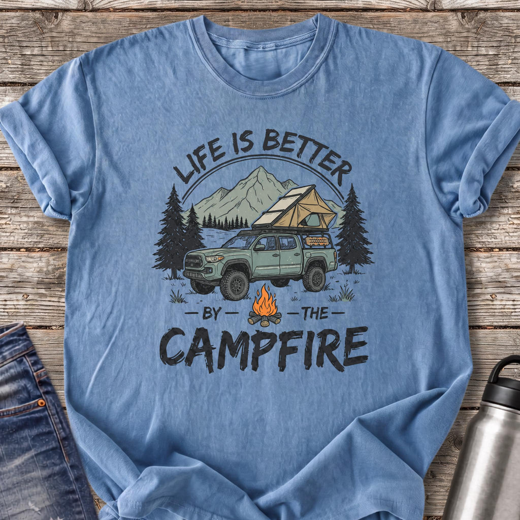 Life Is Better by the Campfire T-Shirt — Blue Jean