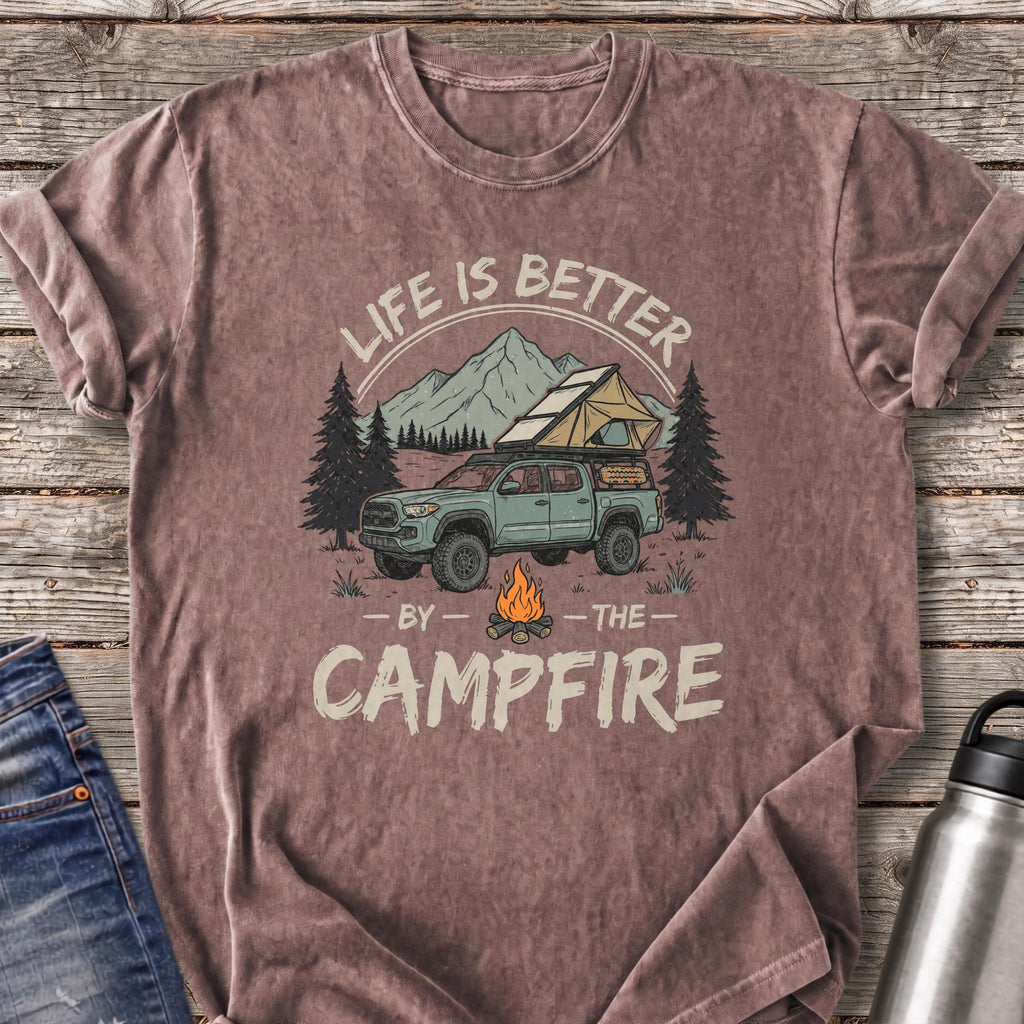 Life Is Better by the Campfire T-Shirt — Espresso