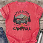 Life Is Better by the Campfire T-Shirt — Watermelon