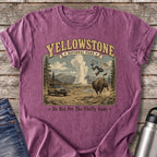 Yellowstone Do Not Pet the Fluffy Cows T-Shirt — Berry