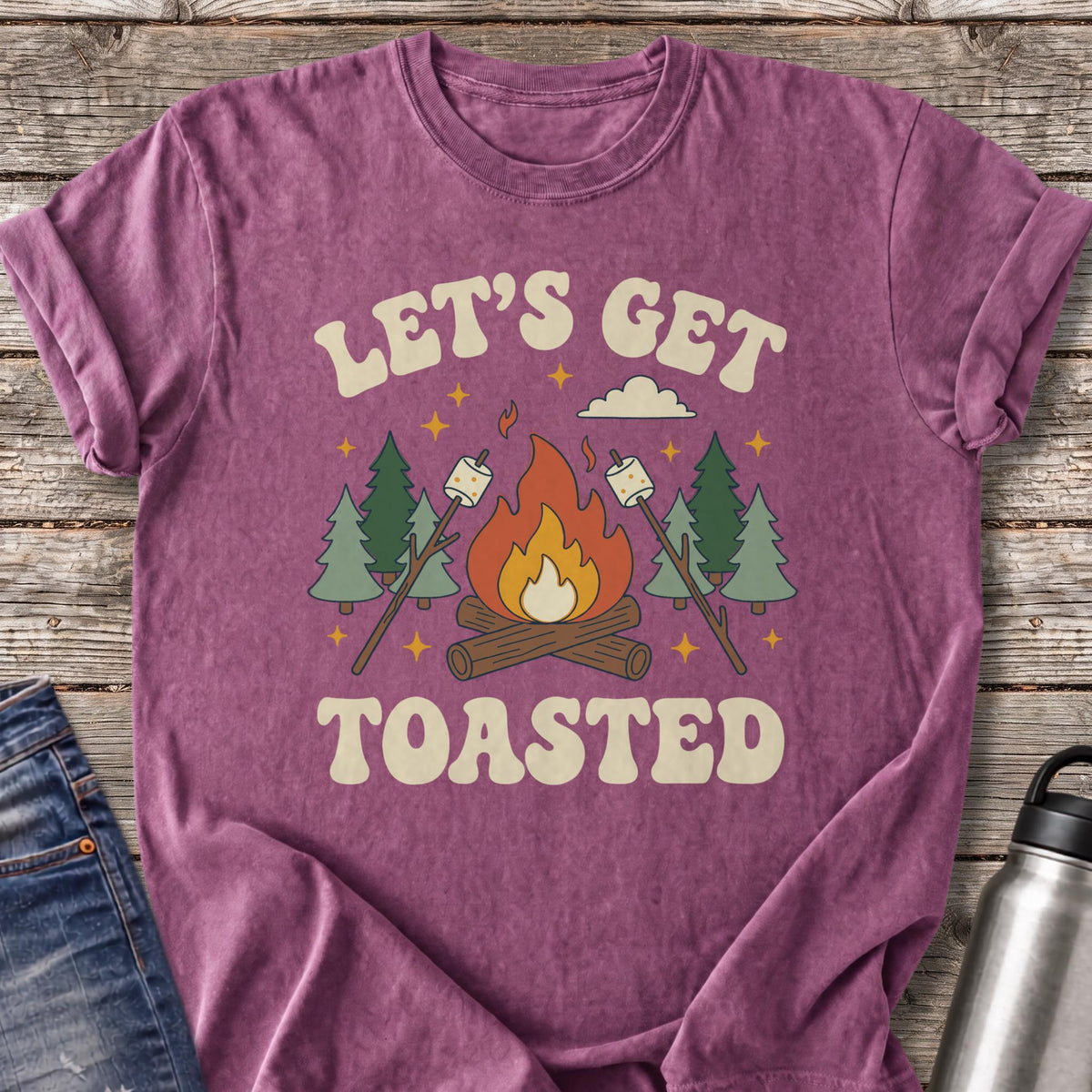 Let's Get Toasted T-Shirt — Berry