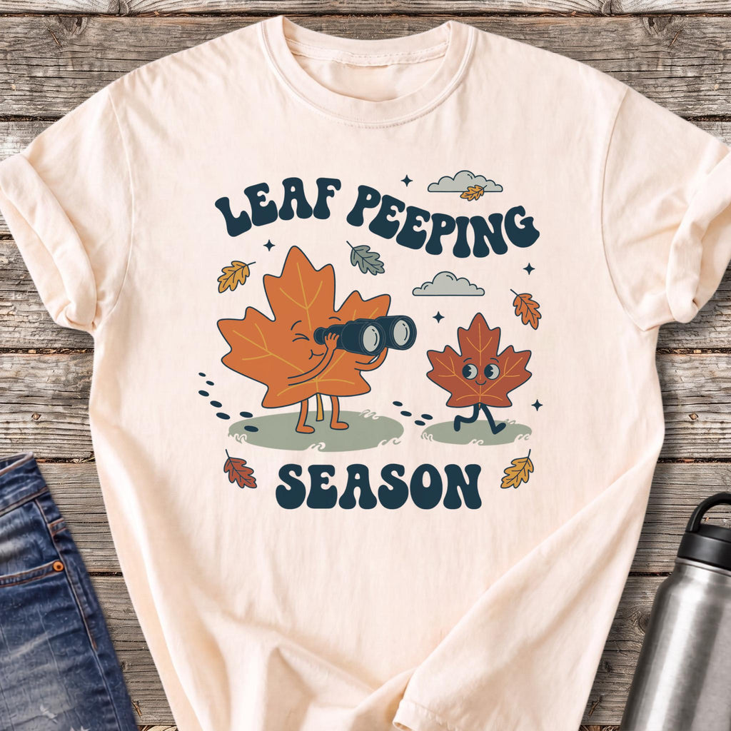 Leaf Peeping Season T-Shirt — Ivory